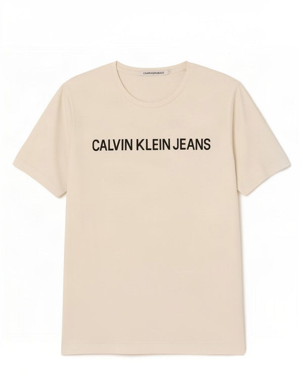 Calvin Klein Jeans Muška majica kratkih rukava s grafičkim motivima, veliki bijeli pamuk