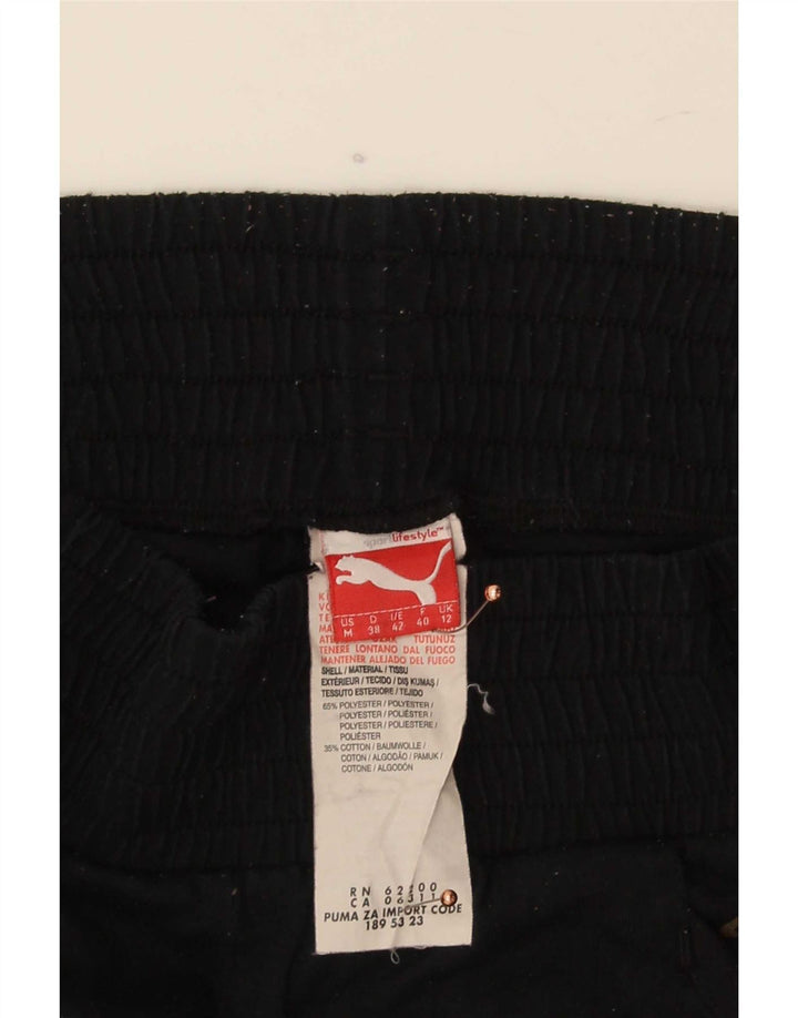 Puma Ženske Capri Trenirke Hlače Joggers UK 12 Srednji crni poliester