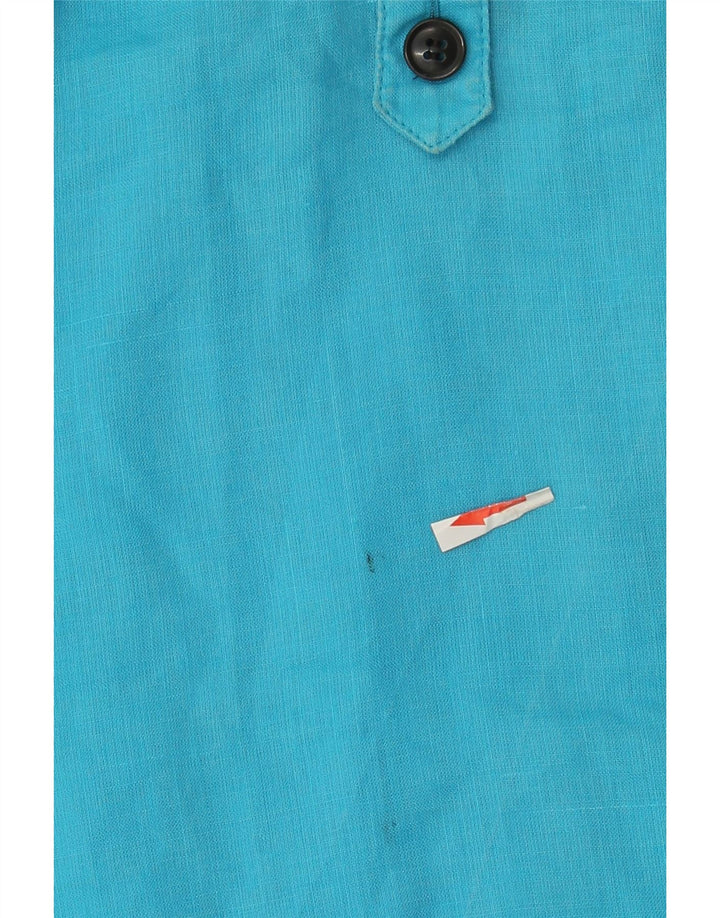 Zara ženska pulover haljina UK 10 Small Blue Ramie
