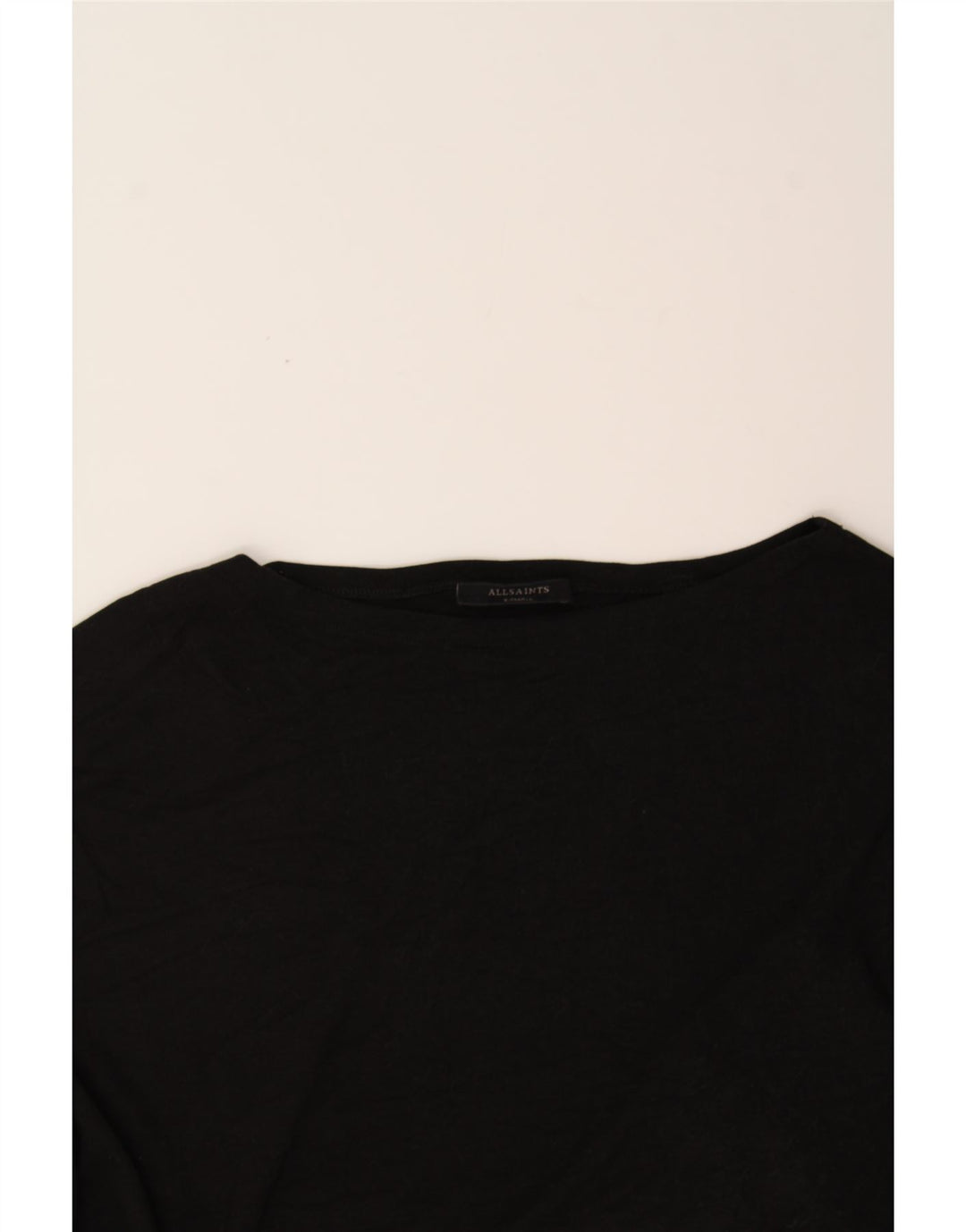 ALL SAINTS Womens Oversized Top 3/4 Sleeve UK 6 XS Black Vintage All Saints and Second-Hand All Saints from Messina Hembry 