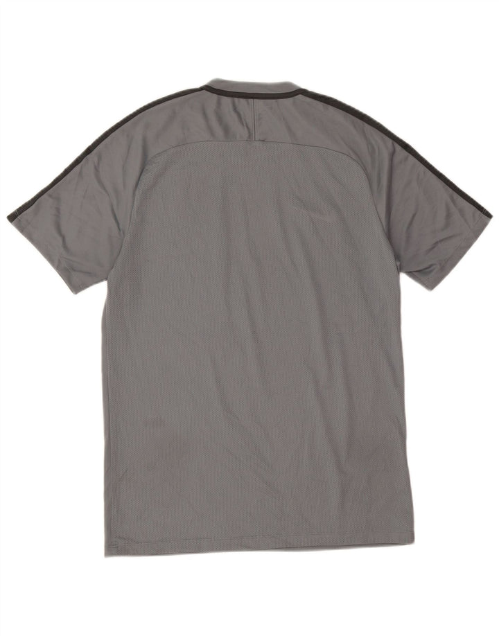 Nike Dri Fit T-Shirt Top Medium Grey Colourblock