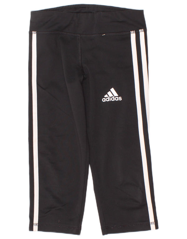Adidas Girls Aeroready Capri tajice 7-8 godina crne poliesterske