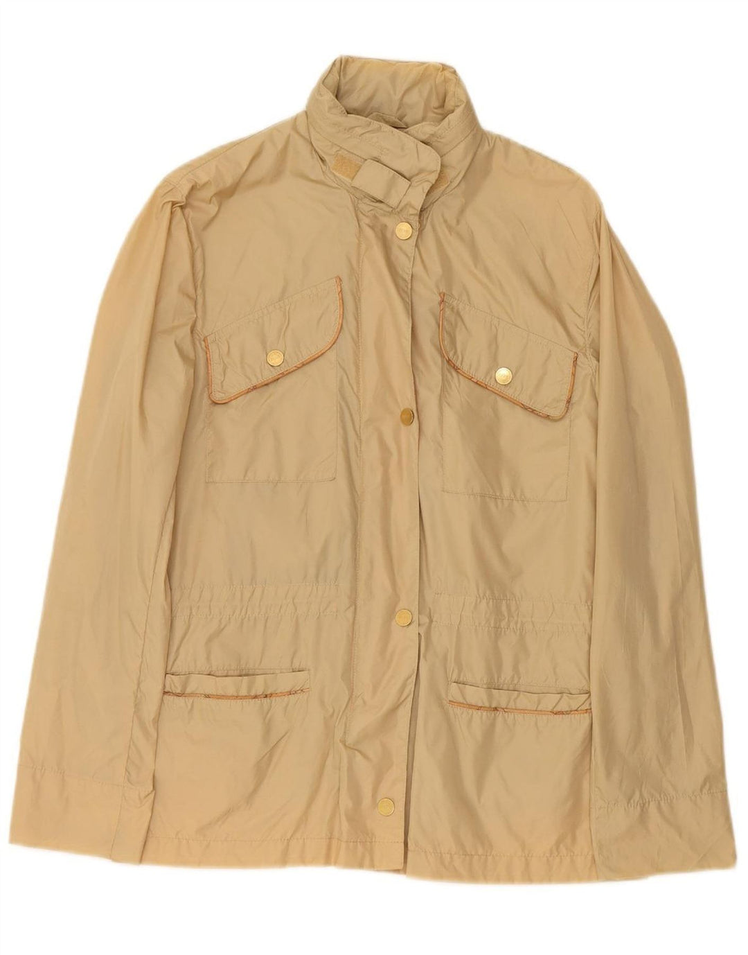 ALVIERO MARTINI Womens Utility Jacket UK 14 Medium Beige Polyamide