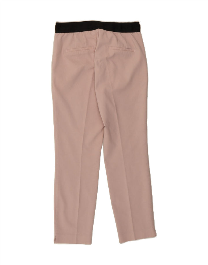 ZARA Womens Slim Chino Trousers Medium W28 L26 Pink Polyester Vintage Zara and Second-Hand Zara from Messina Hembry 