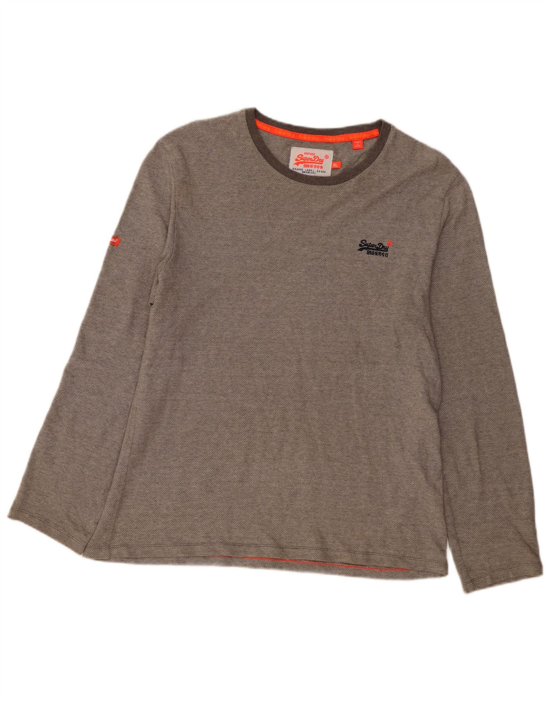 Superdry muška majica dugih rukava XL sivi pamuk