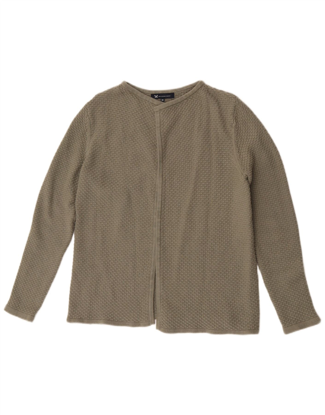 Crew Clothing Ženski otvoreni kardigan pulover UK 14 Srednje zeleni pamuk