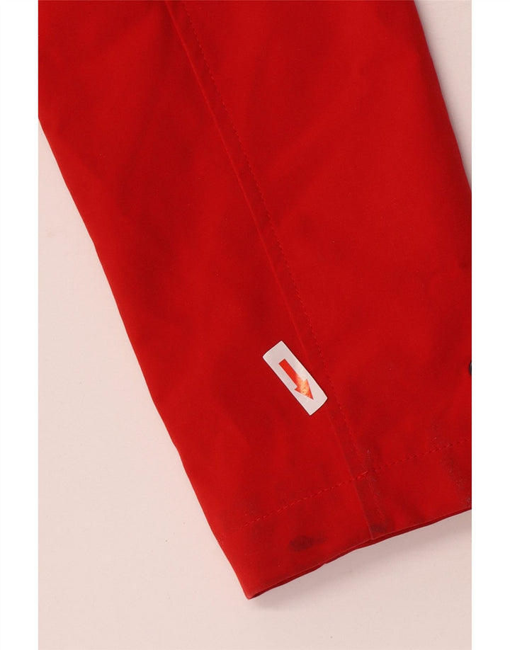 Calvin Klein ženska parka jakna s kapuljačom UK 10 mali crveni poliester