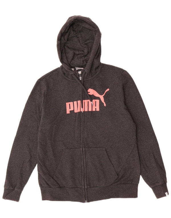 Puma ženski džemper s kapuljačom s patentnim zatvaračem UK 14 veliki sivi