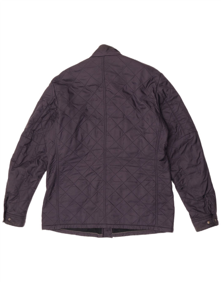 Barbour muška prošivena jakna UK 42 XL tamnoplavi poliester