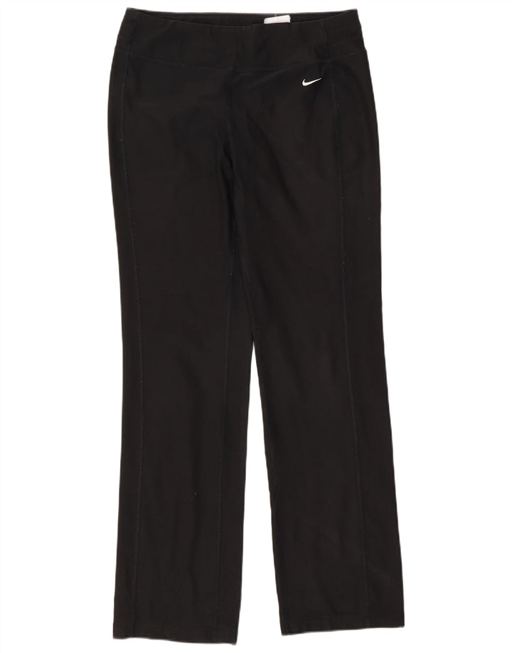 Ženske hlače za trenirku Nike Dri Fit UK 14 Srednji crni poliester