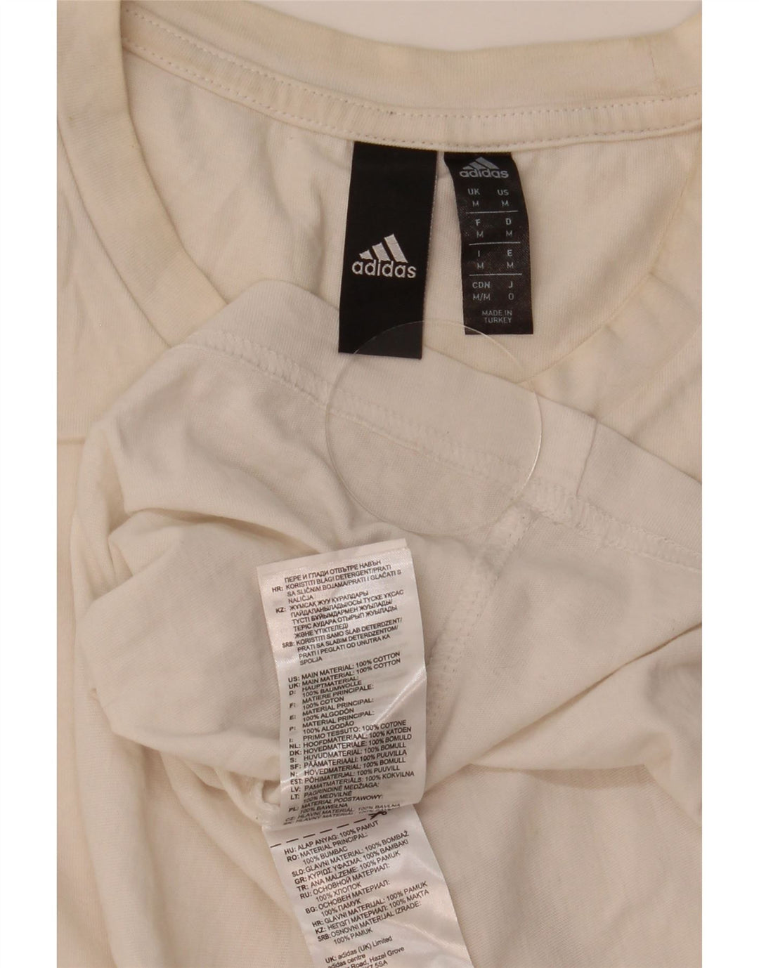 Adidas muška majica kratkih rukava Srednje bijeli pamuk