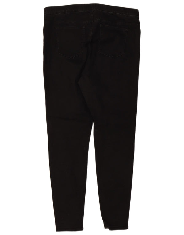 Marks & Spencer ženske jegging traperice UK 18 XL W36 L29 crni pamuk