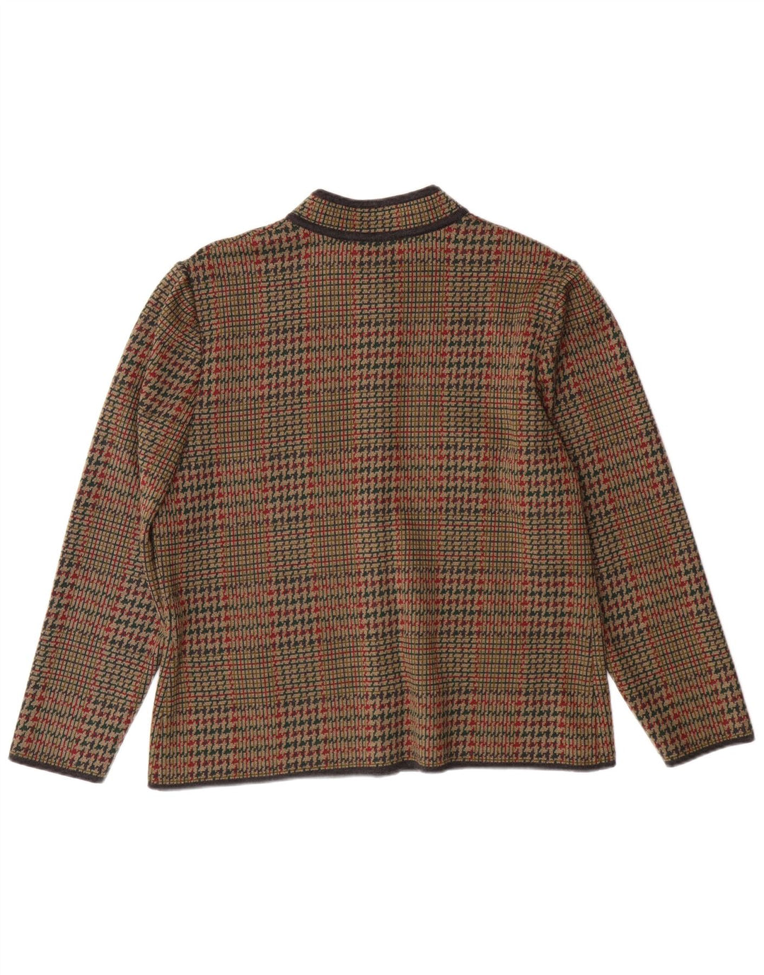 STIZZOLI Ženska pletena jakna sako sa 6 gumba IT 48 XL Smeđa houndstooth