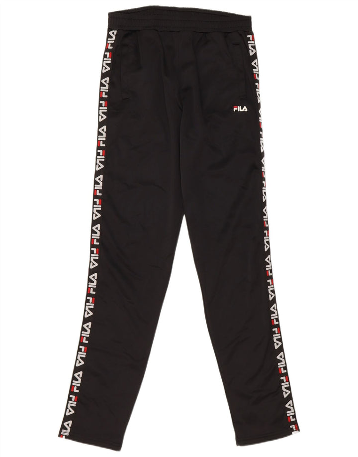 Fila Boys Graphic Trenirke Hlače 13-14 godina crne poliesterske