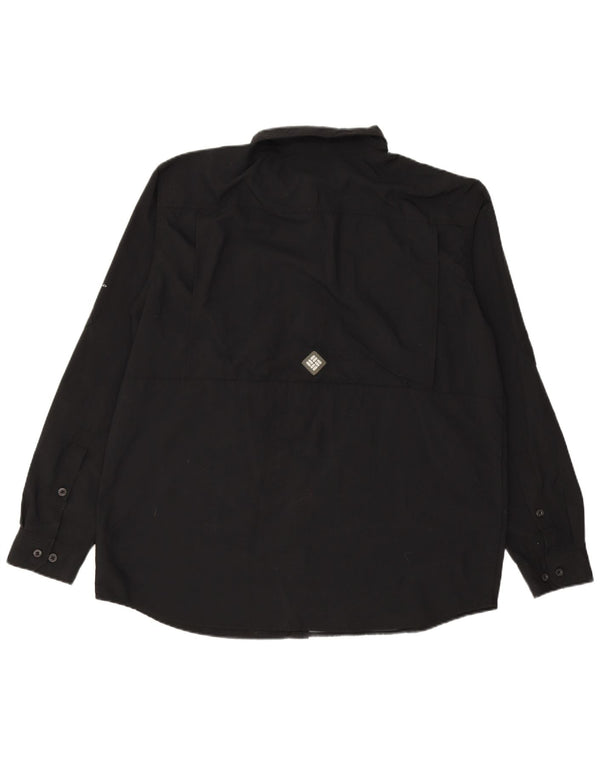 COLUMBIA muška košulja XL crni najlon