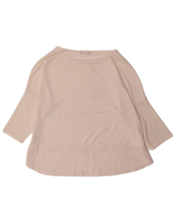 Marks & Spencer Ženska majica s 3/4 rukavima UK 18 XL Bijeli poliester
