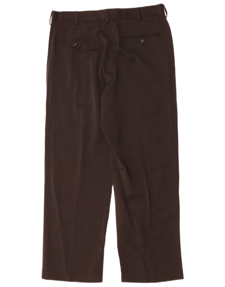 Izod muške ravne chino hlače W34 L29 crni poliester
