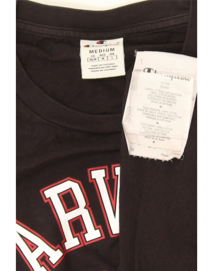 Champion Muška Harvard Graphic T-Shirt majica Srednji crni pamuk