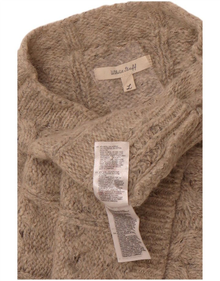 WHITE STUFF Ženska majica bez rukava s velikim ovratnikom UK 16 Velika siva