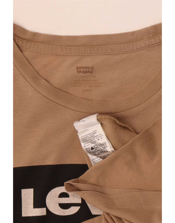 Levi's muška majica s grafičkim motivima, mala smeđa pamučna majica