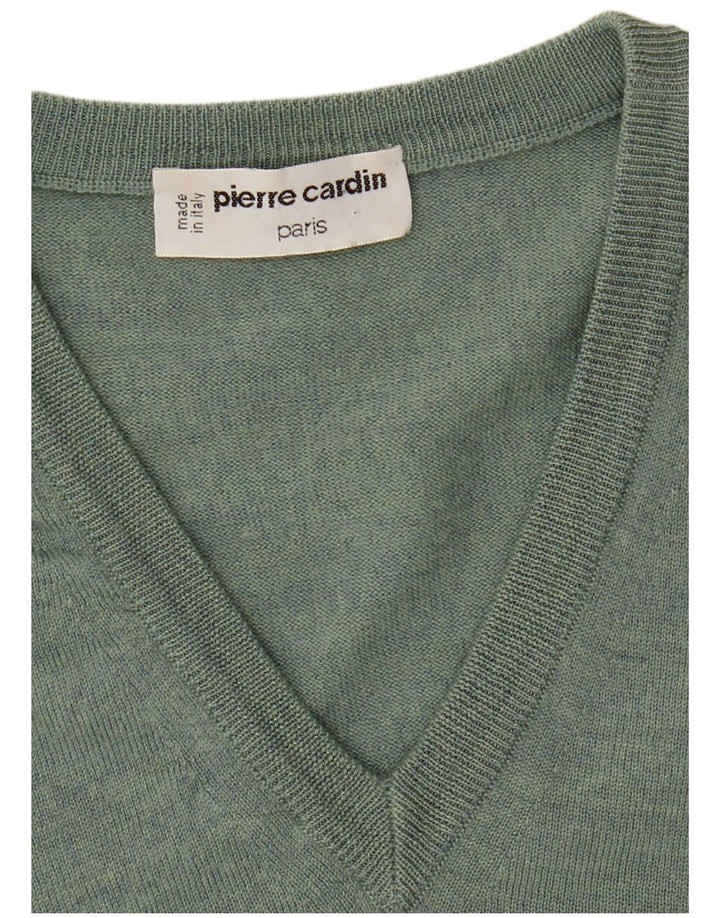Pierre Cardin muški džemper s V-izrezom srednje zelene boje