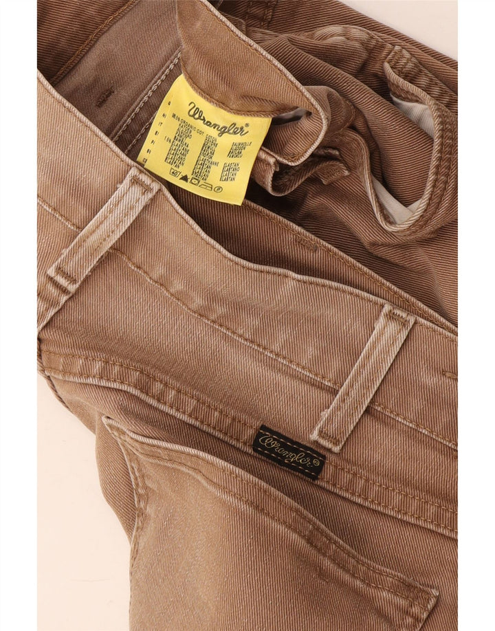 Wrangler Muške uske traperice W31 L34 Smeđi pamuk