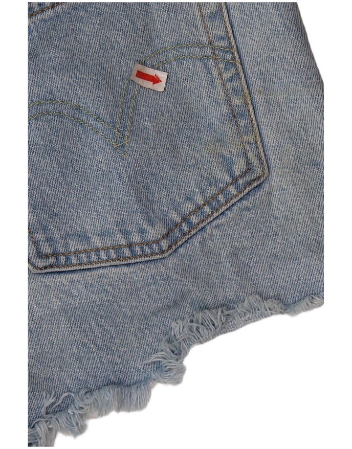 LEVI'S Ženske kratke hlače od trapera 501, W28, srednje plavi pamuk