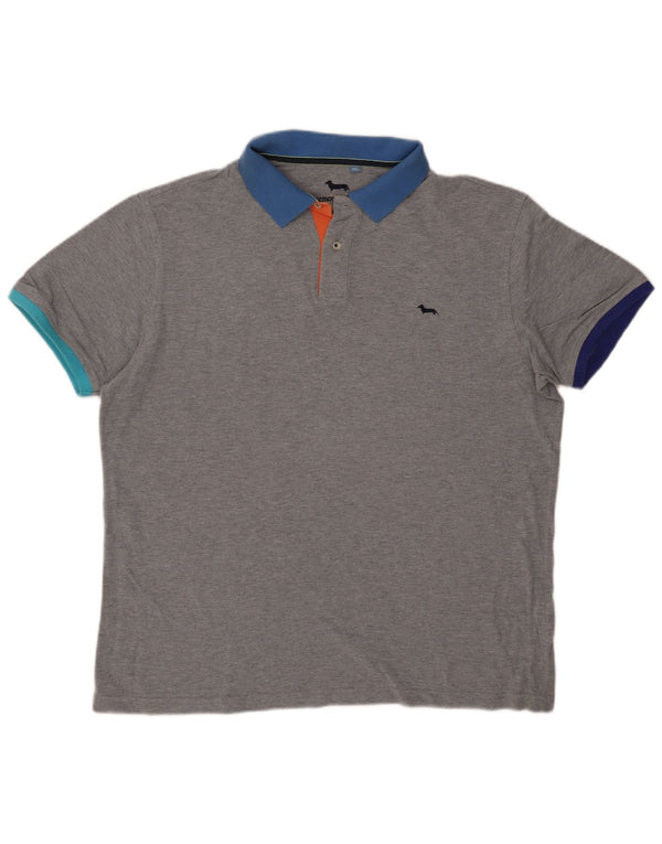 Harmont & Blaine muška polo majica standardnog kroja 3XL sivi pamuk u boji