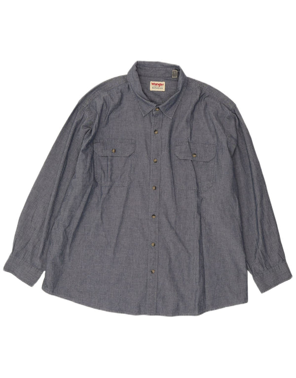 WRANGLER Muška košulja 3XL tamnoplavi pamuk