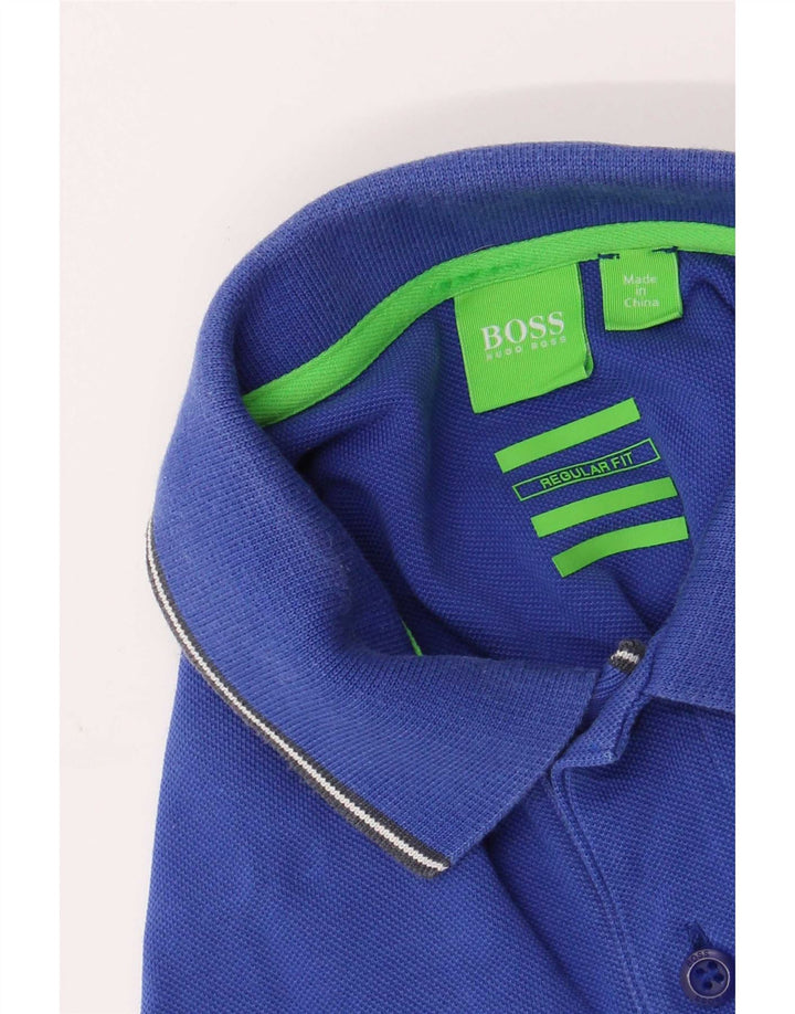 Hugo Boss muška polo majica standardnog kroja Mala plava pamučna