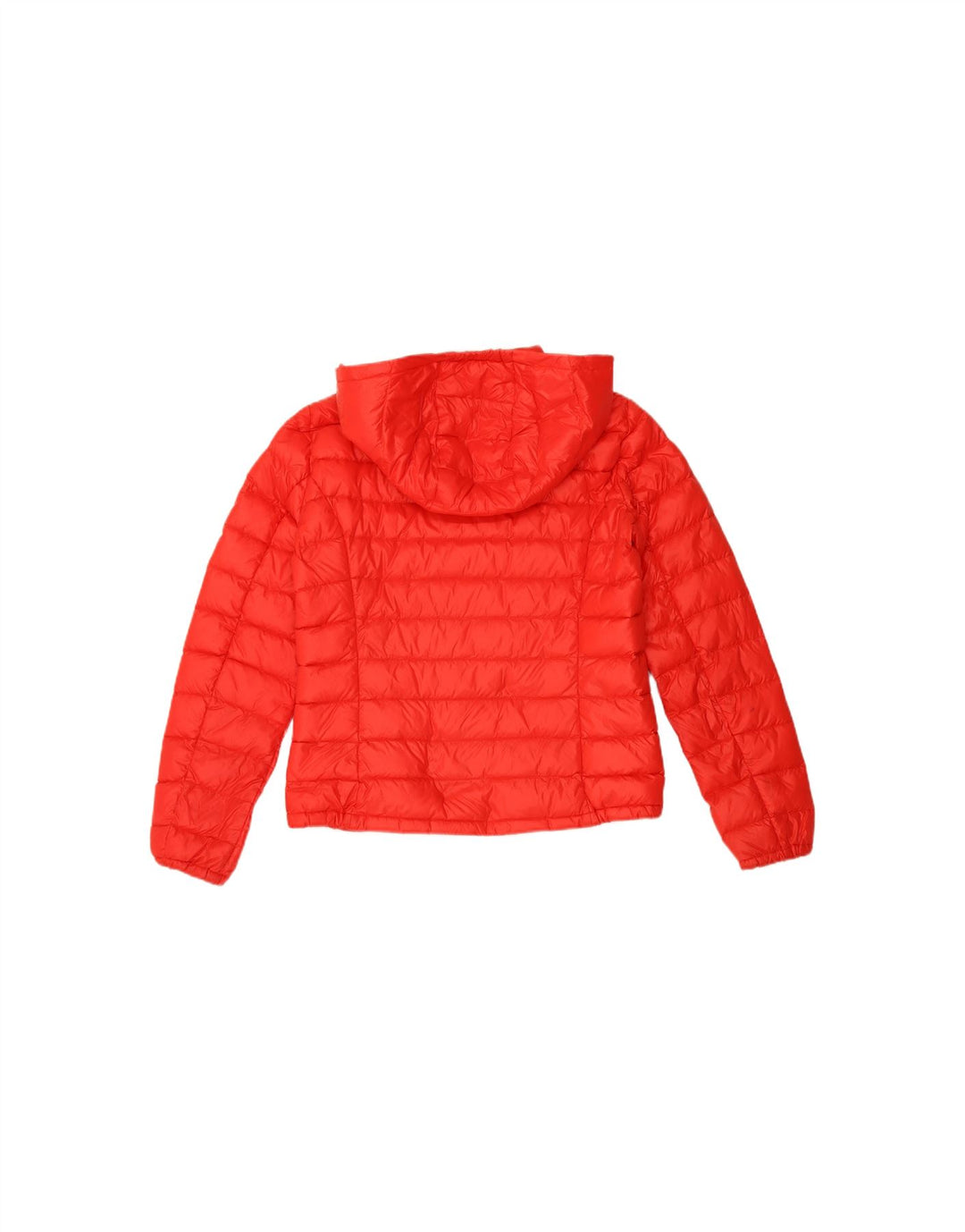 BENETTON Womens Hooded Padded Jacket UK 12 Medium  Red Polyamide Vintage Benetton and Second-Hand Benetton from Messina Hembry 