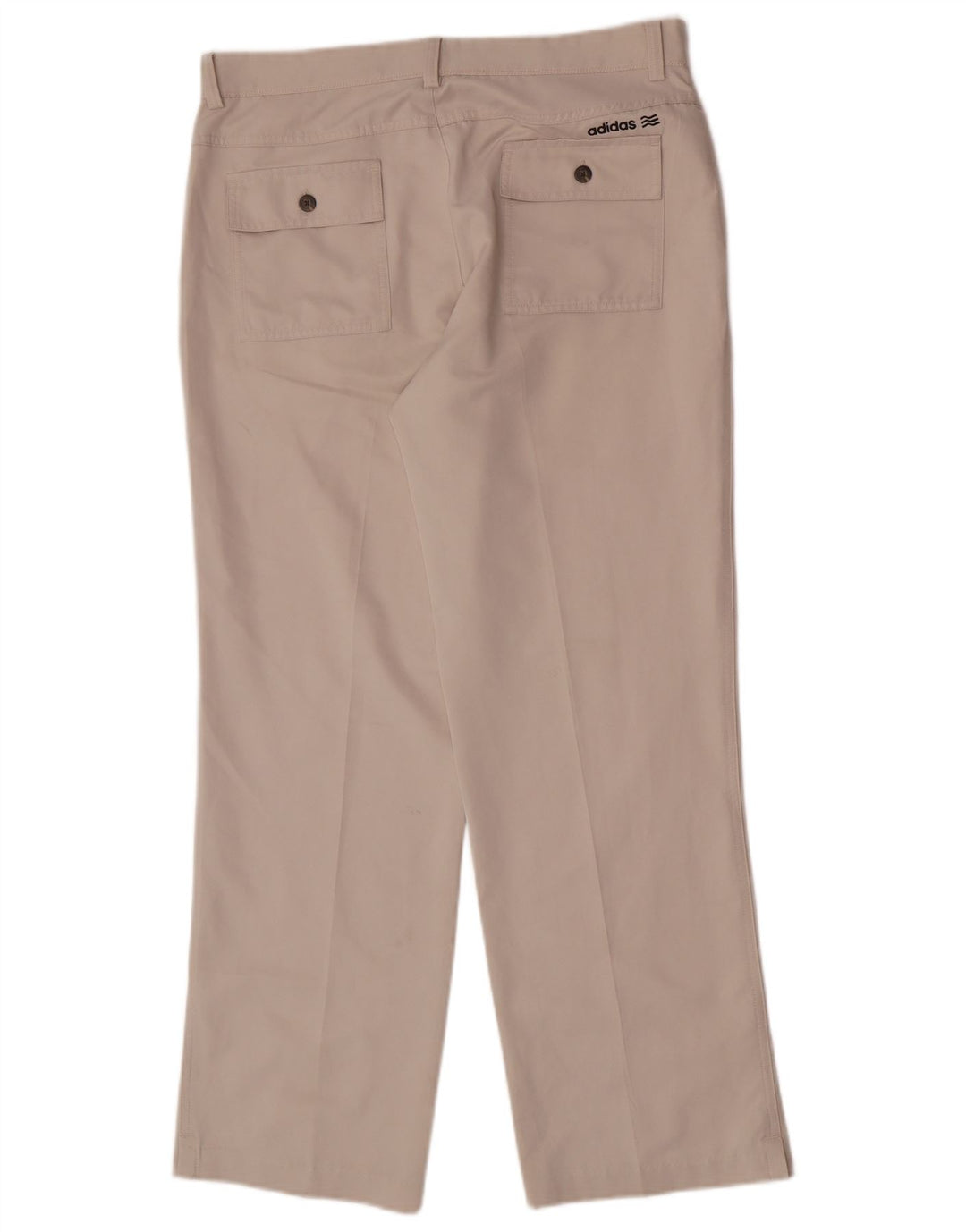 Adidas muške ravne chino hlače W32 L30 bež poliester