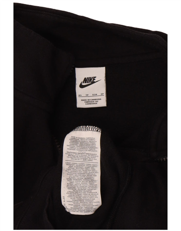 Nike muška gornja jakna trenirke XS crni pamuk u boji