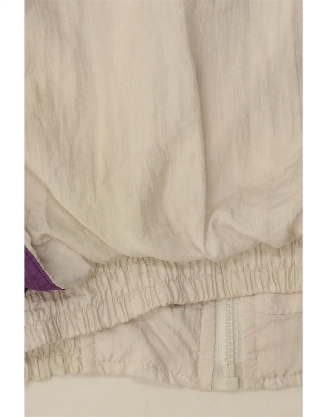 VINTAGE ženska gornja jakna trenirke UK 10 Mala bijela