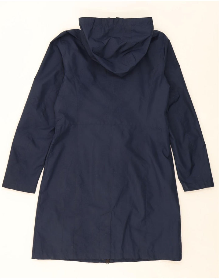 NORTH SAILS Womens Oversized Hooded Raincoat UK 10 Small Navy Blue Vintage North Sails and Second-Hand North Sails from Messina Hembry 