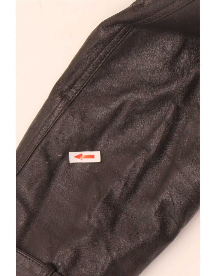 Vintage muška kožna jakna UK 36 mala siva