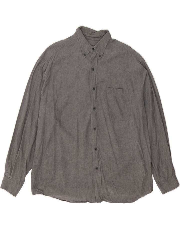 EDDIE BAUER Mens Shirt Large Grey Cotton Vintage Eddie Bauer and Second-Hand Eddie Bauer from Messina Hembry 