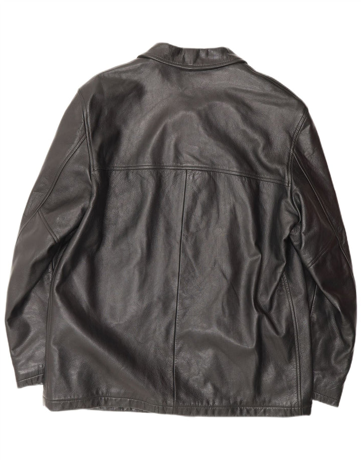 STEWART muška kožna jakna UK 44 2XL crna kožna klasična