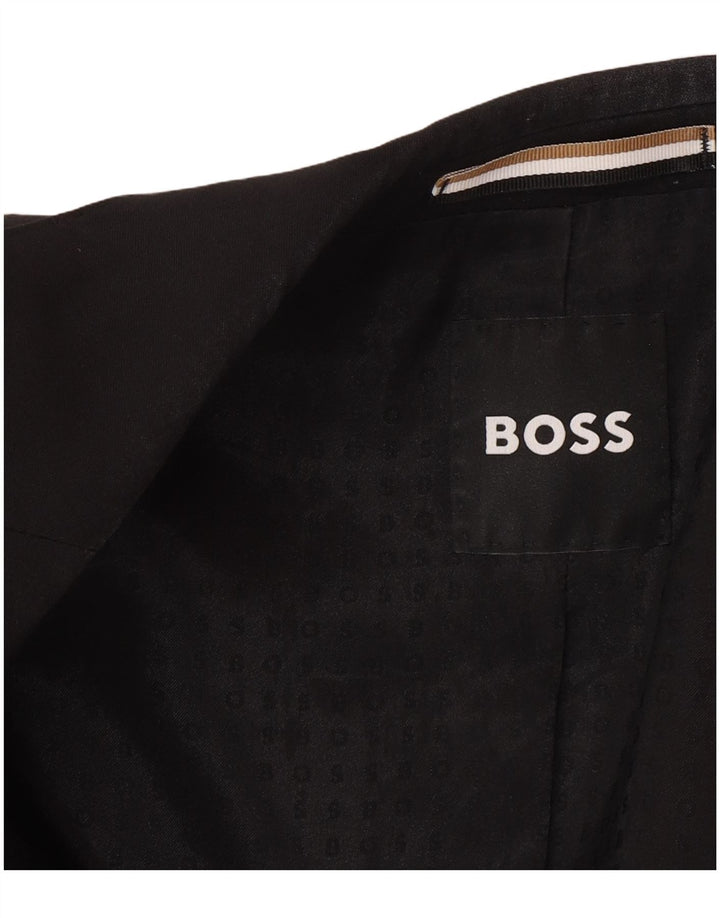 Hugo Boss muška jakna s 2 gumba EU 56 3XL crna vuna