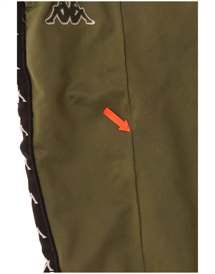 KAPPA muške trenirke s grafičkim motivima, hlače za trčanje, velike zelene boje