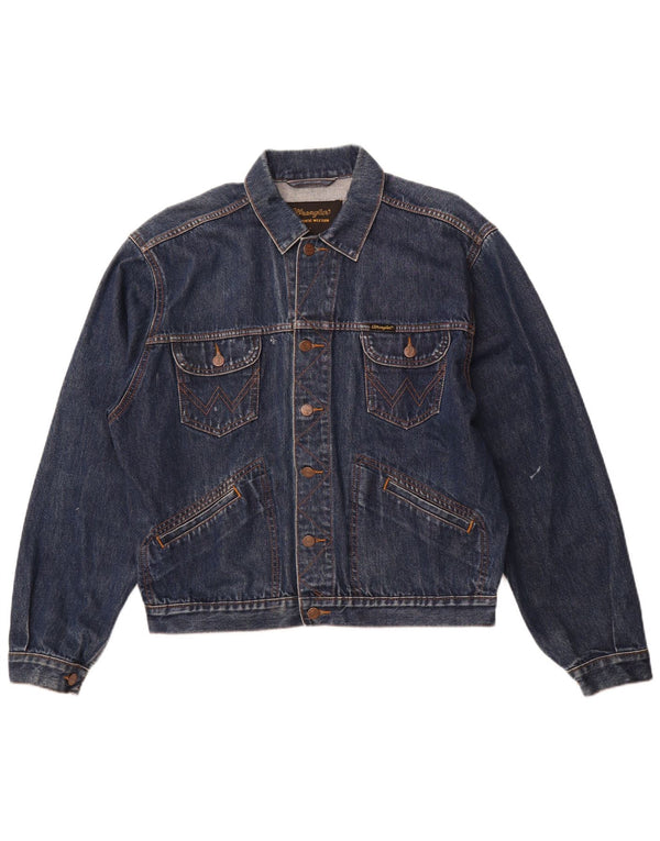 WRANGLER muška traper jakna UK 40 Large tamnoplavi pamuk