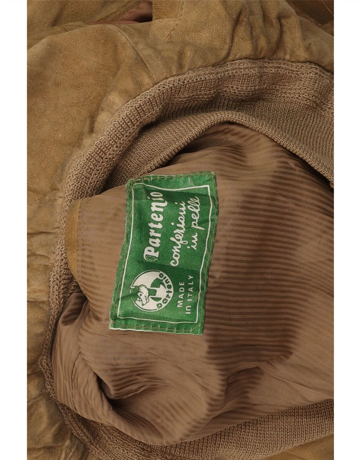 VINTAGE muška bomber jakna od antilopa UK 38 srednje bež koža