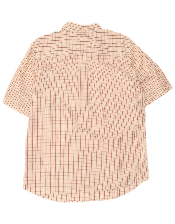 Timberland muška košulja kratkih rukava Srednje bež karirani pamuk