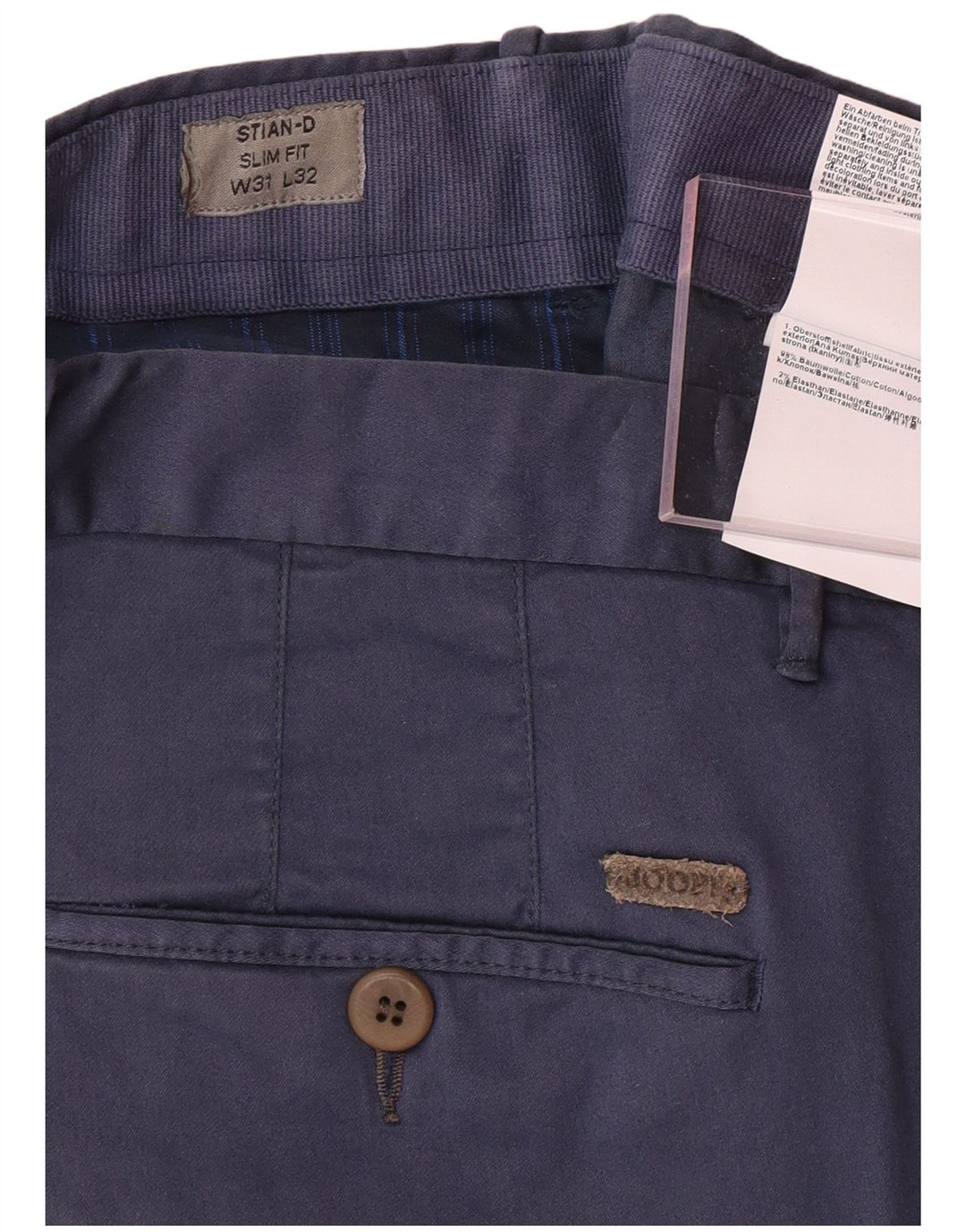 JOOP Muške uske chino hlače W31 L32 tamnoplavi pamuk