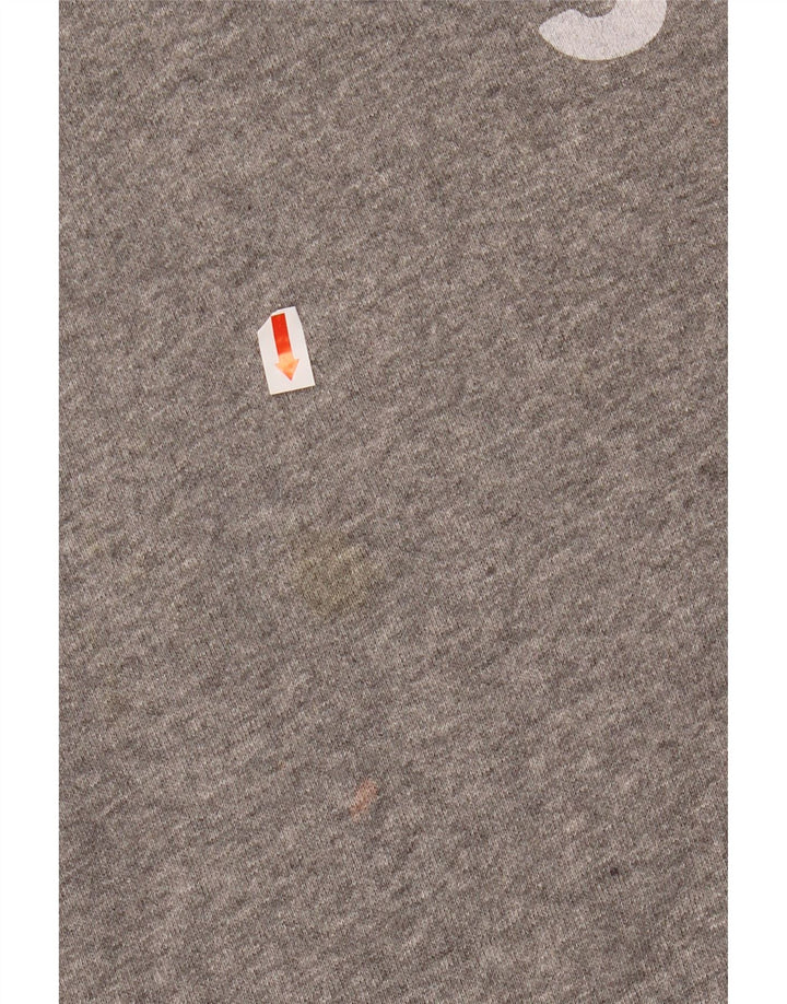 JACK WILLS Ženska majica s kapuljačom s kapuljačom UK 14 Veliki sivi pamuk