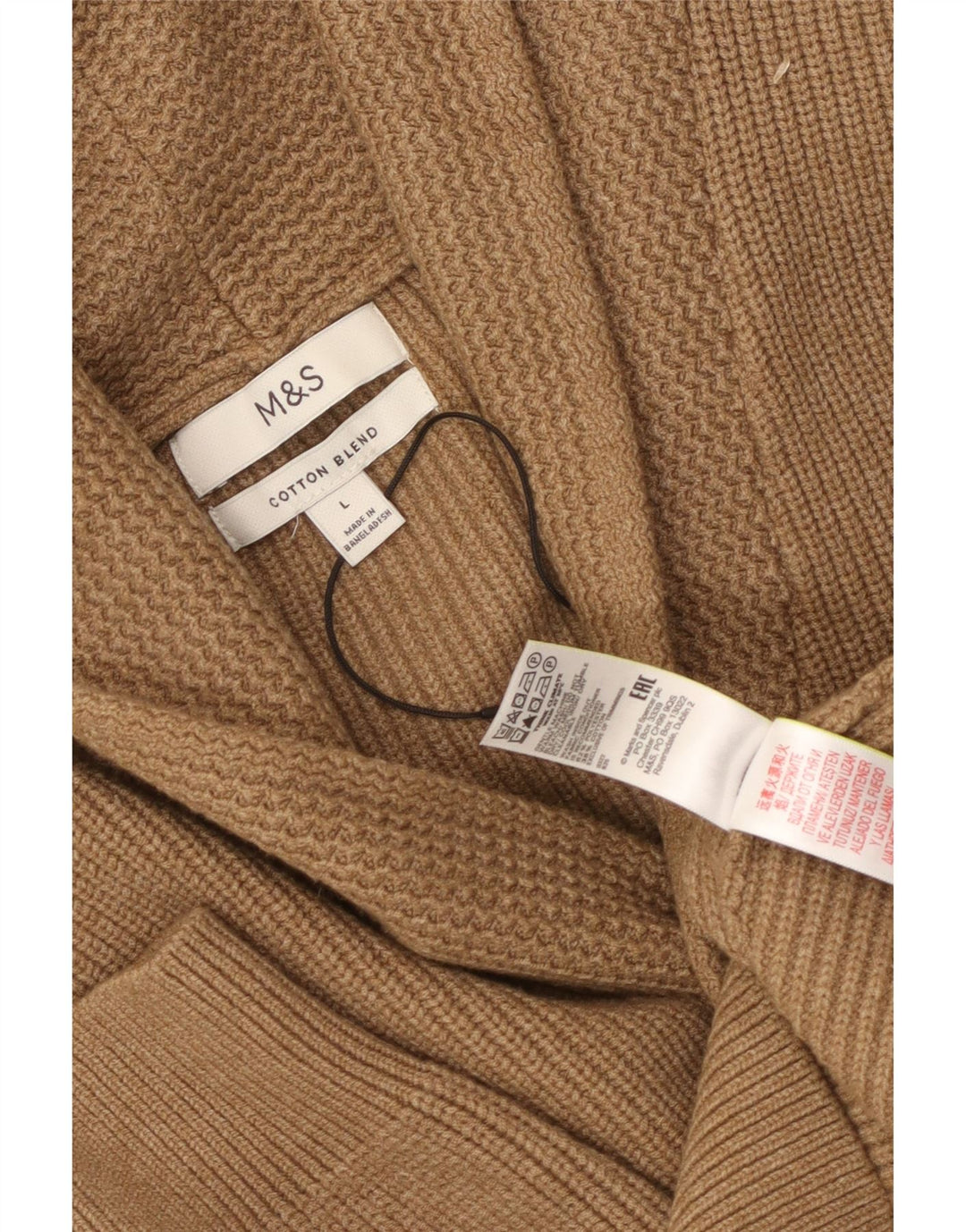 Marks & Spencer muški kardigan pulover veliki smeđi poliester