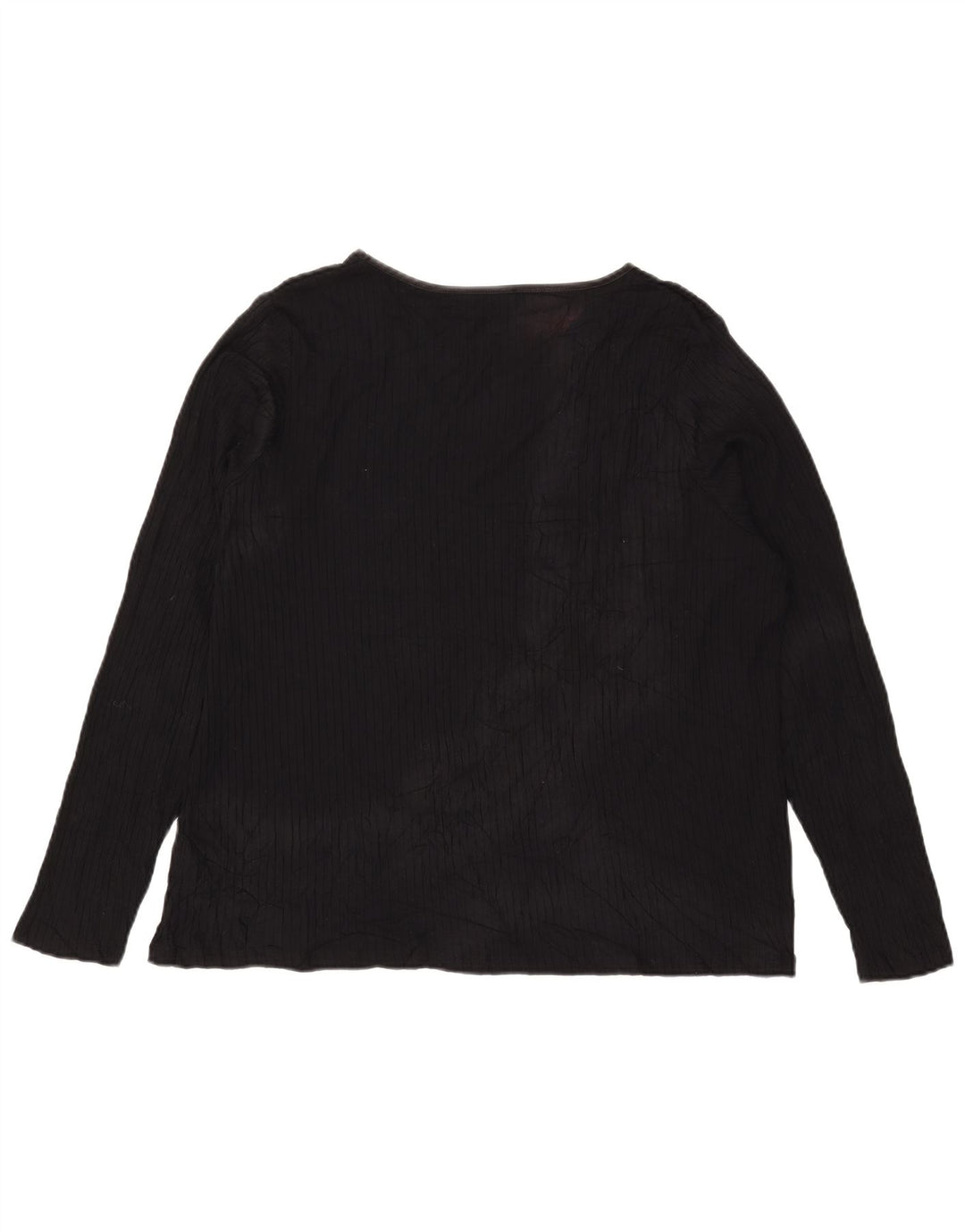 Marks & Spencer ženska majica dugih rukava UK 24 4XL crna viskoza
