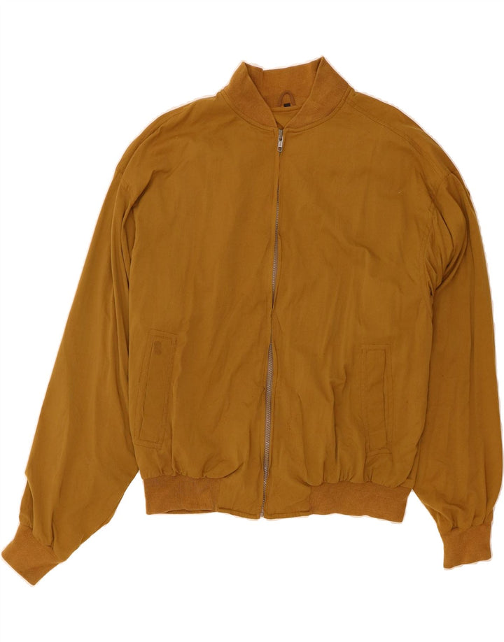 VINTAGE Mens Bomber Jacket UK 44 2XL Brown Polyamide Vintage Vintage and Second-Hand Vintage from Messina Hembry 