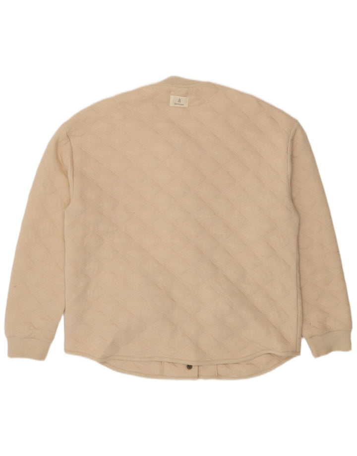 Barbour ženska prevelika prošivena jakna UK 10 Small Beige Cotton