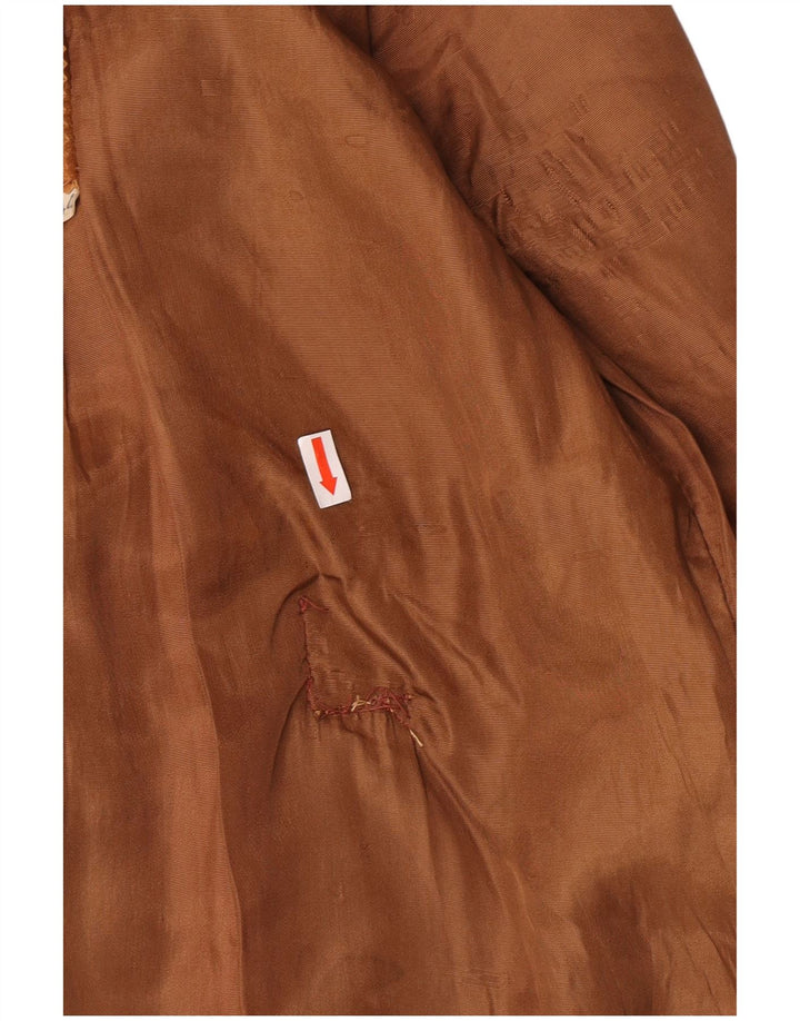 Vintage muška bomber jakna od brušene kože IT 44 XS smeđa